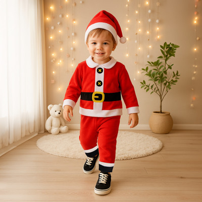 MINI KLUB Baby Boys Casual T-shirt Pant(Red)