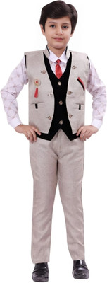 Go Berry Boys Party(Festive) Shirt Jeans, Bow Tie, Waistcoat(FONE)
