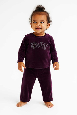 kanakya Baby Boys & Baby Girls Casual Sweatshirt Track Pants(BURGUNDY)