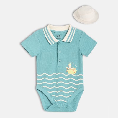 MINI KLUB Baby Boys Casual Bodysuit Bodysuit(BLUE)