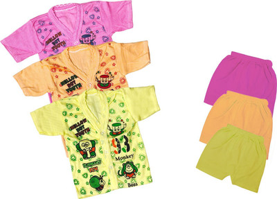 ReshmaaEnter Baby Boys & Baby Girls Casual T-shirt Shorts(E-2-3-4)