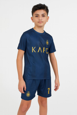 DOSTITCH Boys & Girls Casual T-shirt Shorts(Blue)