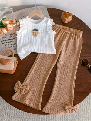 SSCollection Girls Disney Princess Casual Top Pant(Brown)