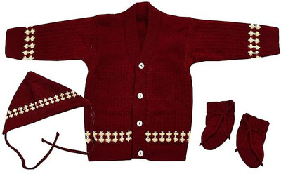 Jugoba Baby Boys & Baby Girls Casual Sweater Pant(Maroon)