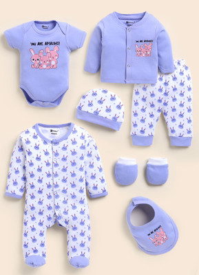 MOONKIDS Baby Boys & Baby Girls Casual Jumpsuit Jumpsuit(Lavender)