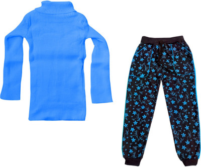 Indistar Girls Casual T-shirt Pyjama(Multicolor)