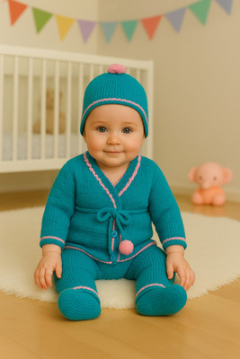 Paryag Baby Boys & Baby Girls Casual Sweater Pyjama(Multi-11)