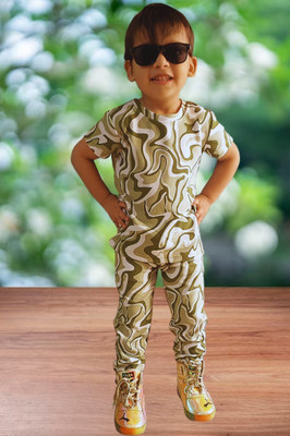 aadhya Baby Boys & Baby Girls Casual T-shirt Track Pants(green)