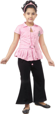 KJD Girls Party(Festive) Trouser Top(Pink)
