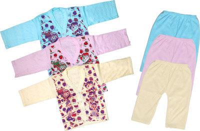 ReshmaaEnter Baby Boys & Baby Girls Casual T-shirt Pyjama(B-1-4-5)