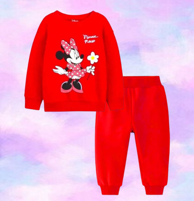 Tamanashorts Baby Boys & Baby Girls Minnie Casual Sweatshirt Pant(RED)