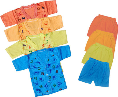 ReshmaaEnter Baby Boys & Baby Girls Casual T-shirt Shorts(D-1-2-3-5)