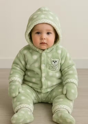 NDRESSES Baby Boys & Baby Girls Casual Sweatshirt Pyjama, Socks(green)