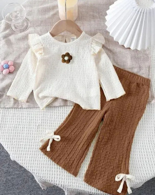 QFF Girls Party(Festive) Top Pant(white)
