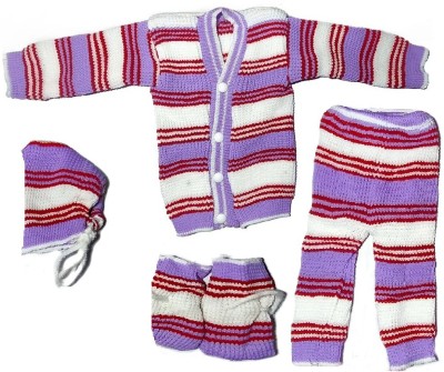 Imank Fashion Baby Boys & Baby Girls Casual Sweater Dress(Purple)