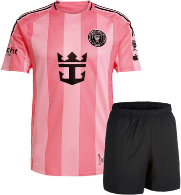BUGOAT Boys & Girls Casual T-shirt Shorts(Pink)