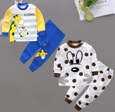 Dreamz Baby Boys & Baby Girls Casual T-shirt Track Pants(Royal Blue-White)