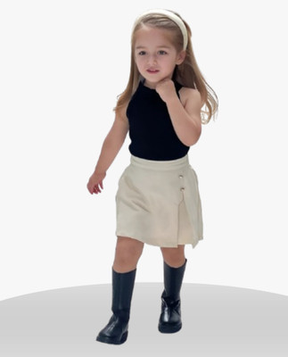 MENVVY FAB Baby Girls Party(Festive) Top Shorts(BLACK)