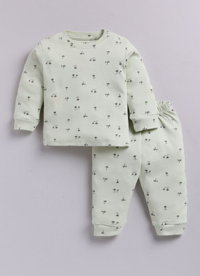 Smart Baby Baby Boys Casual T-shirt Pyjama(Green, Green)