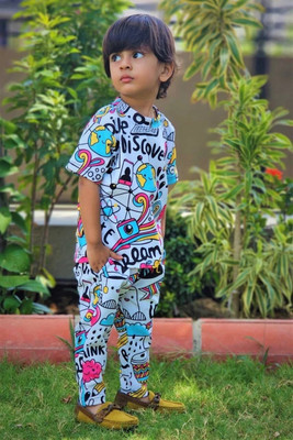 Little Looks Baby Boys Party(Festive) T-shirt Pant(YELLOW)