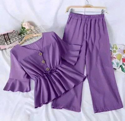 Ayat Dresses Girls Casual Top Pant(Floral)