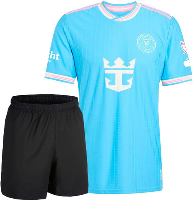 DOSTITCH Boys & Girls Casual T-shirt Shorts(Blue)