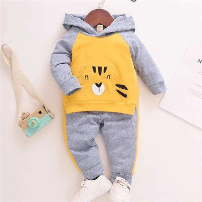 Kwikk Baby Boys & Baby Girls Casual Sweatshirt Track Pants(Yellow, grey)