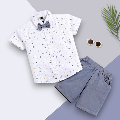 WinsKart Baby Boys & Baby Girls Party(Festive) Shirt Shorts(1003_VIMAN)