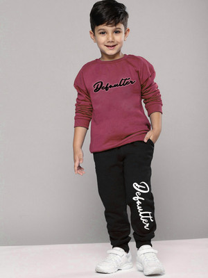 Patche Boys & Girls Casual Pullover Track Pants(MAROON, BLACK)