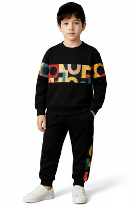 HAAYAN Boys Party(Festive) T-shirt Pant(Black)