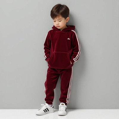 dhairyatraders Baby Boys & Baby Girls Casual Sweatshirt Sweatpant(Maroon)