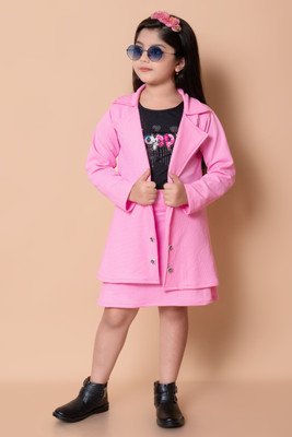 TIKTOK FASHION Girls Party(Festive) Skirt Skirt(PINK)