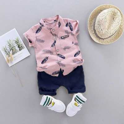 WinsWorld Baby Boys & Baby Girls Party(Festive) Shirt Shorts(MORPANKH PINK-BLUE)