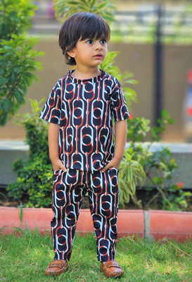 EMBLICA Baby Boys Casual T-shirt Pant(Multicolor4)