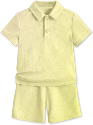 Billion Baby Boys Casual T-shirt Shorts(YELLOW)