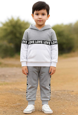 Aggarwalsales Baby Boys & Baby Girls Casual Sweatshirt Track Pants(Grey)
