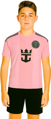 BUGOAT Boys & Girls Casual T-shirt Shorts(Pink)