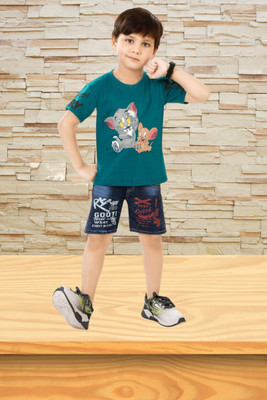 NTDFASHION Boys Casual T-shirt T-shirt(112 QUITE TOM& JERRY)