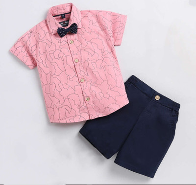 LACIA LOBO Baby Boys & Baby Girls Disney Princess Casual Shirt Shorts(1004_PINK)