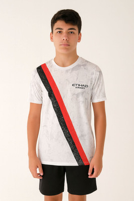 Ryze Boys & Girls Casual T-shirt Shorts(White)