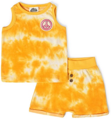 Mi Arcus Baby Boys & Baby Girls Casual Vest Shorts(Yellow)