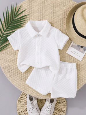 RIVEREYE Baby Boys & Baby Girls Casual Shirt Shorts(WHITE)
