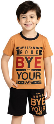 RADHEGOPAL Baby Boys Casual T-shirt Capri(Peach)