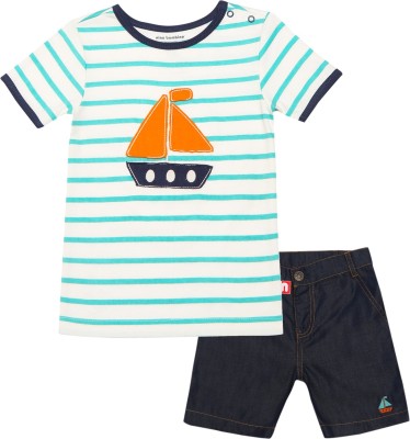 nino bambino Boys Casual Top Pant(Multi)