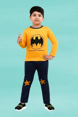 HENA TEXTILE Baby Boys Casual T-shirt Pant(YELLOW)