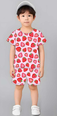 Fusion Boys & Girls Casual T-shirt Shorts(White)