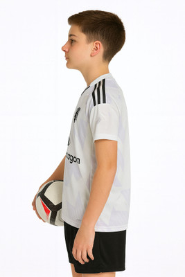 DOSTITCH Boys & Girls Casual T-shirt Shorts(White)