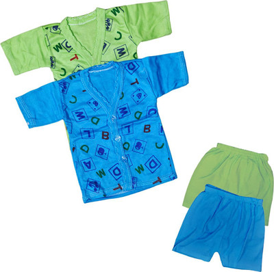 ReshmaaEnter Baby Boys & Baby Girls Casual T-shirt Shorts(D-4-5)