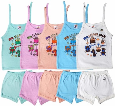 JUST TRY FASHION Baby Boys & Baby Girls Daisy Casual T-shirt Shorts(Multicolor_2)