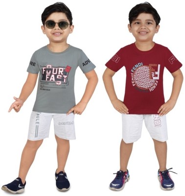 ZADMUS Baby Boys Casual T-shirt Shorts(Multicolor)